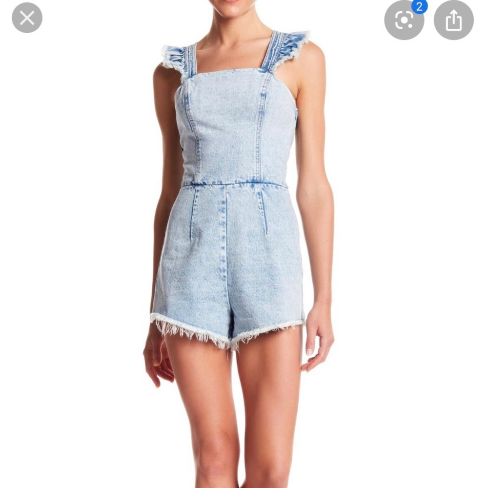 denim romper